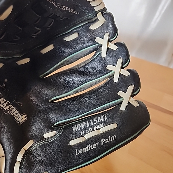 Rawlings Throw Glove Fastpitch Softball Leather Palm 11.5 Inch Right Hand - Picture 8 of 9